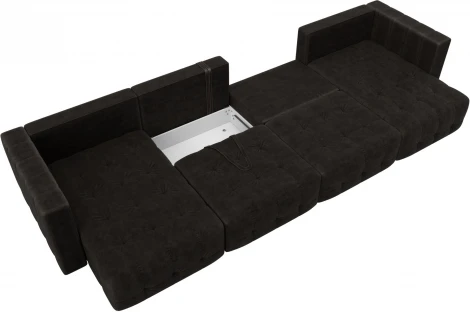 Диван П-образный Лига-052 НПБ Лонг Лига Диванов (Велюр) арт.128856