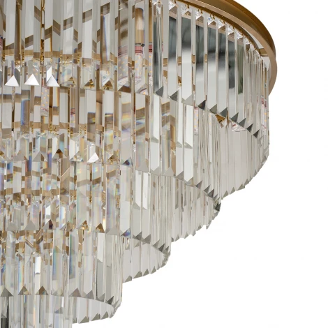 Подвесная люстра каскадная Loft IT Prism Clear 10019/800C (220V, хрусталь, на цепи)