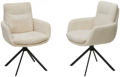 Стул ДАРЕМ (DAREM) Белый букле Davis now or never -03 / черный каркас, ®DISAUR M-City 64281