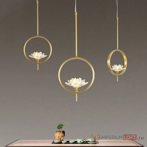 Подвесной светильник Lotos One 3 ImperiumLoft Lotos-One01 (177900-26) (220V, на тросе)