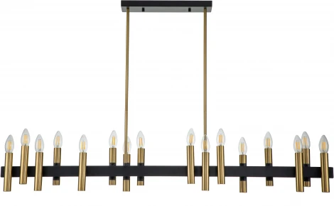 Люстра потолочная на штанге Cero V000209 (13009/16RL Black ) (220V)