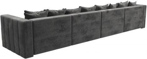 Диван П-образный Лига-052 НПБ Лонг Лига Диванов (Велюр) арт.128843
