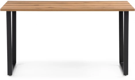 Стол Notta Лота Лофт 140 25 мм дуб делано темный / черный матовый 489640