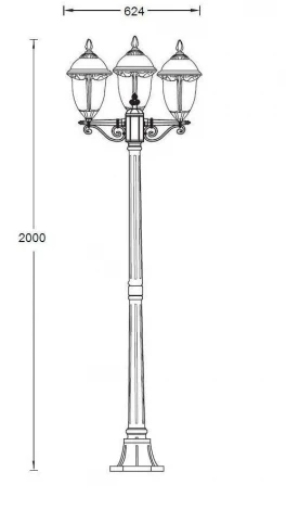 Наземный фонарь Oasis Light ST. LOUIS L 89108L B Bl