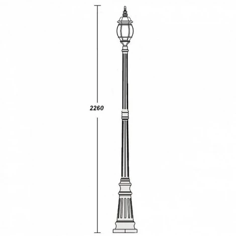 Наземный фонарь Oasis Light 83409S Bl (220V, IP44)