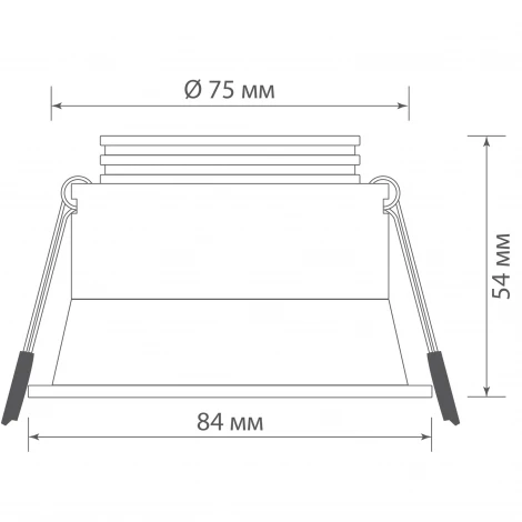Светильник встраиваемый поворотный круглый 7Вт 3000К, 670Лм белый Donolux Basis DL18901R7W1W50