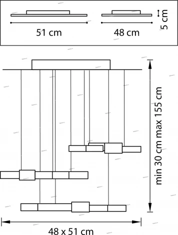 Подвесной светильник Lightstar Favo 750222 (LED, 220V, на тросе, IP40)