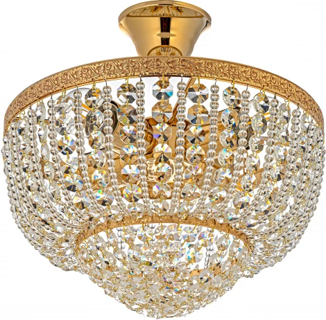 Потолочная люстра буше Arti Lampadari Favola E 1.3.30.502 G (220V, хрусталь)