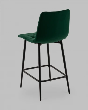 Стул полубарный Одди Diamond велюр темно-зеленый Stool Group арт.УТ000040899