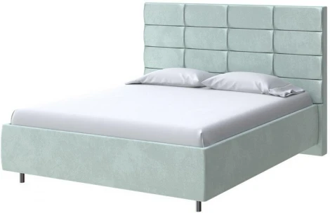 PROxSON Кровать Shapy без основания (Ткань: Велюр Casa Мятный) 80x200