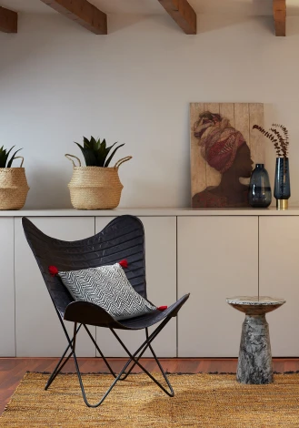 Журнальный стол La Forma (ex Julia Grup) Kesbury (Серый/ Металл,Железо)