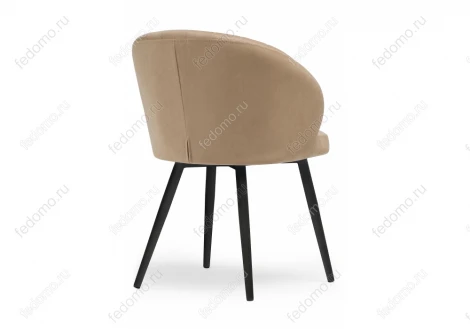 Стул Woodville на металлокаркасе Бэнбу velutto 05 / черный 462396