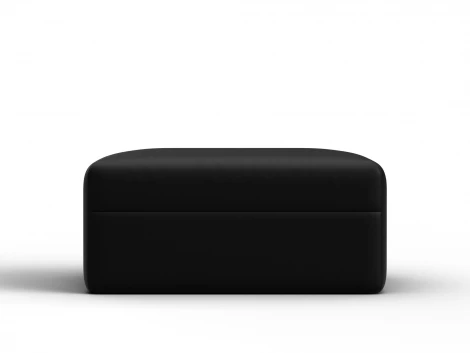 Модуль пуф Лига-060 НПБ (ЛДСП,Брус,Фанера/Пластик/Экокожа/Черный) Лига Диванов 130082