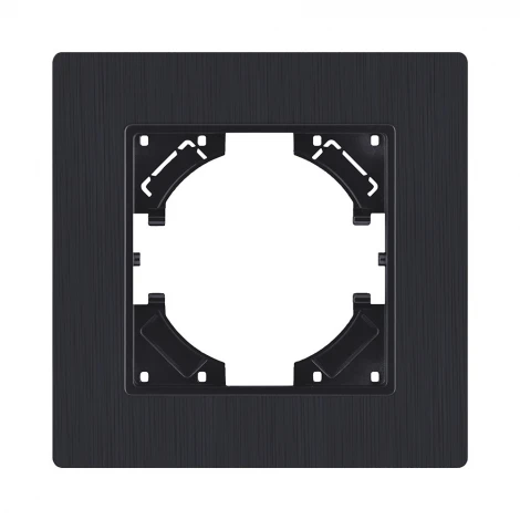 Рамка 1-постовая черный матовый Kollinger Eleganz Plex EP1BM
