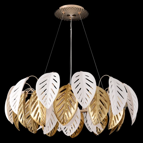 Подвесной светильник Crystal Lux RAMONA SP8 (220V, на тросе, листья)