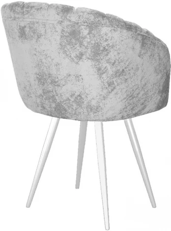 Стул DikLine 442 поворотный, M13 светло-серый, ножки белые арт.00-00073886