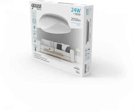 Настенно-потолочный светильник Gauss Basic Space Stone 995438224