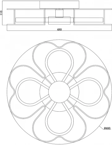 Потолочная люстра Moderli Biene V1112-CL