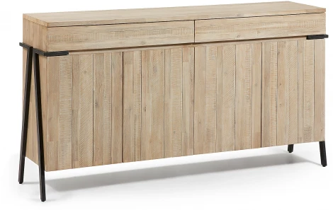 Буфет La Forma (ex Julia Grup) Thinh (Черный/ Дерево,Сталь,Акация)