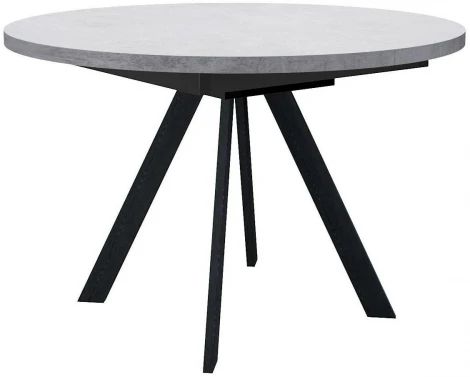 Стол DikLine RD100 Бетон,опоры черные