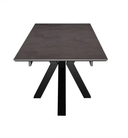 Стол DikLine SFE160 Керамика мрамор Бронза/подстолье черное/опоры черные (2 уп.) 00-00074554 00-00074554