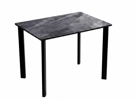 Стол DikLine DKT90 Керамика серый глянец (italian middle grey)/подстолье черное/опоры черные 00-00084566