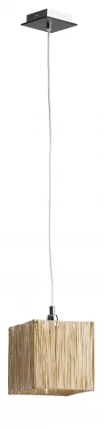 Подвесной светильник Alfa Peter 16621 (220V, венге, на проводе, куб)