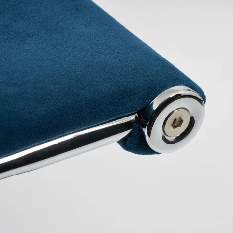 Кресло URBAN-LOW синий (флок)