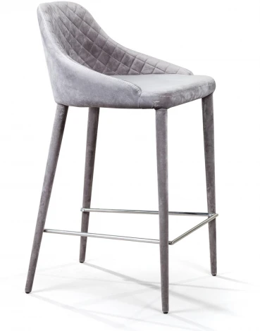 Стул полубарный Douglas, бархат серый Top Concept DOUGLAS 2000000000282