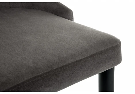 Стул Woodville на металлокаркасе Kora dark gray / black 15098