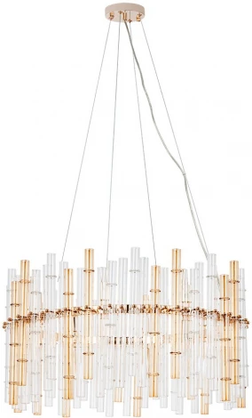 Подвесная люстра Arte Lamp Crystalla A4111LM-16GO (220V, на тросе, круглые)