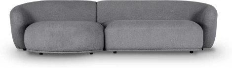 Диван Fabro ОГОГО (арт.851162), (Букле,Ткань/Темно-серый)