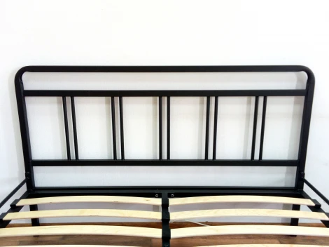 Кровать КМД 8 Леон 140 черная, Форвард