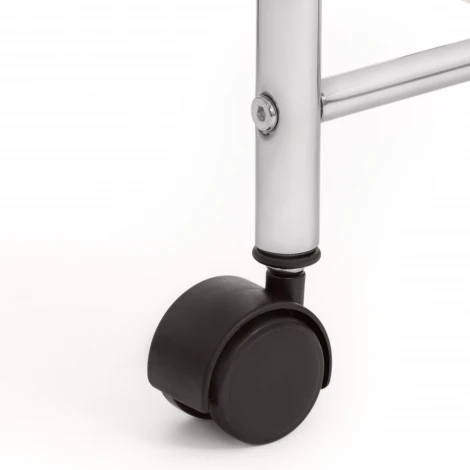 Столик c 3 ящиками для хранения NY-3296-3 хром/белый (металл/пластик)