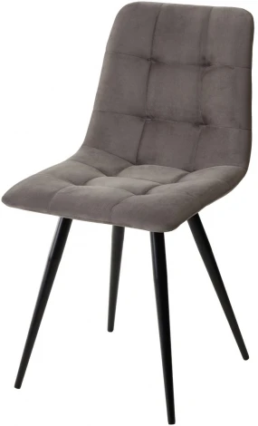 Стул CHILLI-Q графит #14, велюр / черный каркас, 4 шт/ 1 к