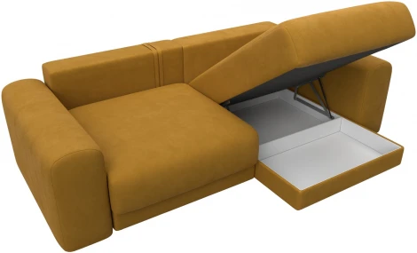 Диван угловой Лига-056 НПБ угол универсальный Лига Диванов (Велюр) арт.129158