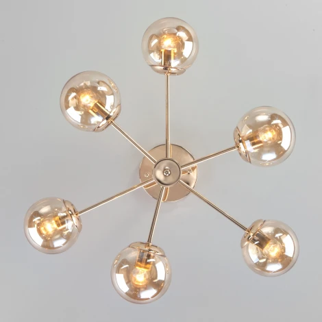 Потолочная люстра на штанге Eurosvet Ascot 30166/6 золото (220V)