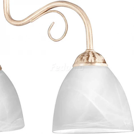 Люстра потолочная Day&Night, 3 плафона, бежевый с золотом и белым