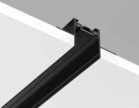 Шинопровод магнитный встраиваемый под ГКЛ 12.5мм 48В черный 3м Ambrella Magnetic Ultra slim 26 48В GV1064