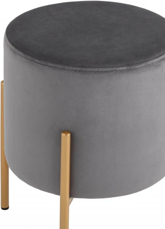 Пуф Кейси велюр серый УТ000035903