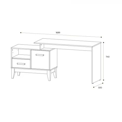 Письменный стол БТС Скандика