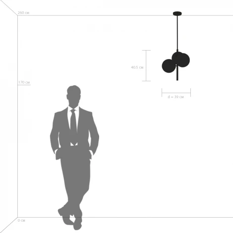 Подвесная люстра на штанге Lightstar Croco 815031 (220V, шарики)