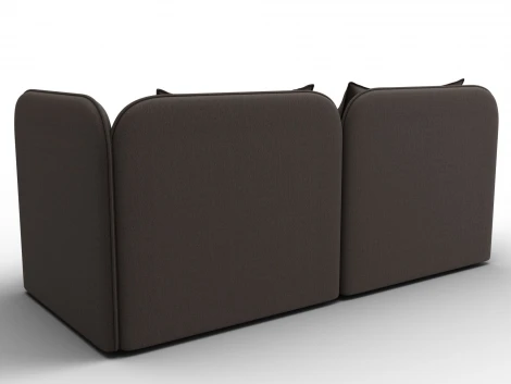 Тахта Лига-094 НПБ (ДСП,ЛДСП,Фанера/Пластик/Рогожка/Коричневый) Лига Диванов 132526