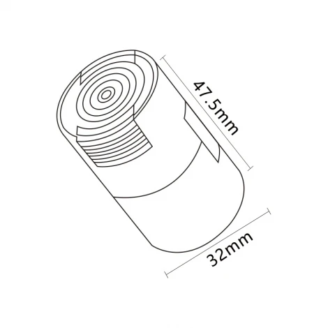 Питание для гибкого магнитного шинопровода Crystal Lux Trace 48V CLT 0.207 02 L2000 BL
