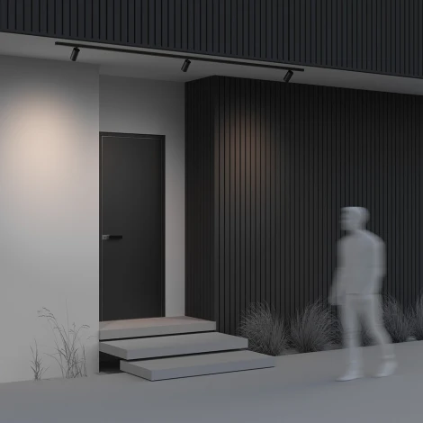 Уличный трековый светильник низковольтный LED 20W 48V Maytoni Focus Led O-TR02-1-S-20WB3K