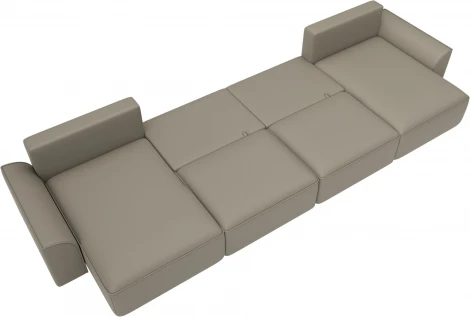 Диван п-образный Лига-048 НПБ лонг Лига Диванов (Экокожа) арт.128349