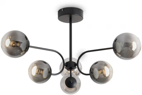Потолочная люстра на штанге Freya Arch FR6178CL-L30B (LED, 220V, шарики)