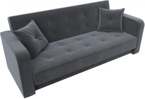 Диван-книжка Тур (Серый/Велюр) Лига Диванов арт.121778