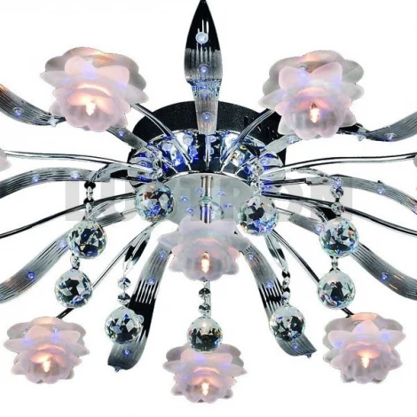 Потолочная люстра Omnilux OML-131 OML-13107-10 (220V, цветы, ветки)