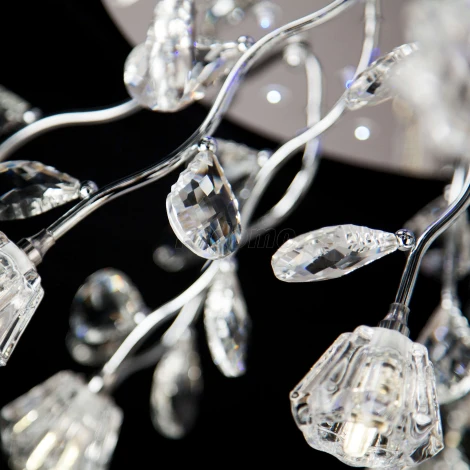 Потолочная люстра Eurosvet Bloomy 80115/23 хром/синий+красный+фиолетовый